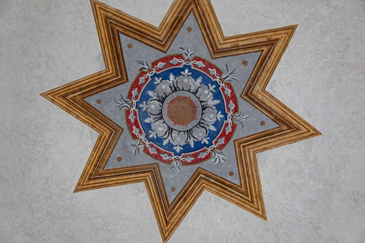 Restored ceiling