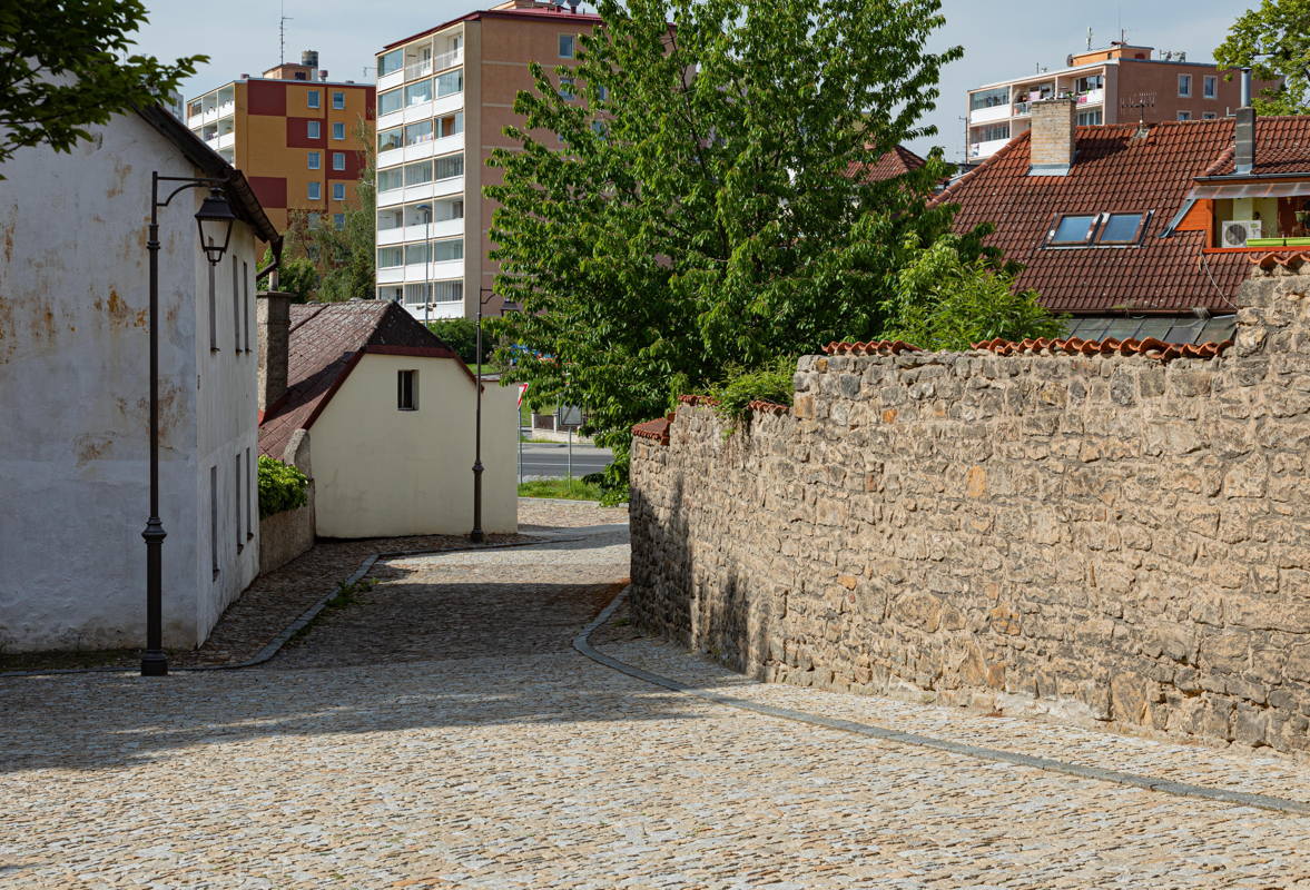 Looking down to the entrance of Jewish Quarter