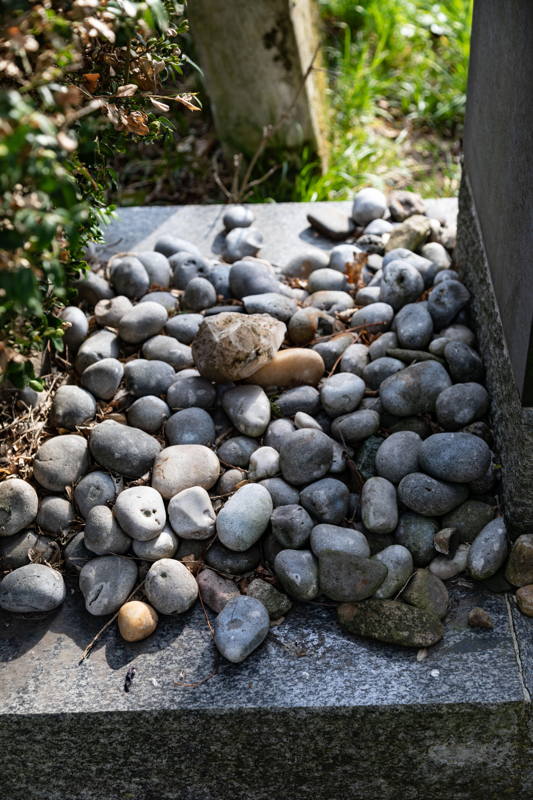 Ladislav Mareš’s family plot  in Jewish Cemetery - stones left in his memory