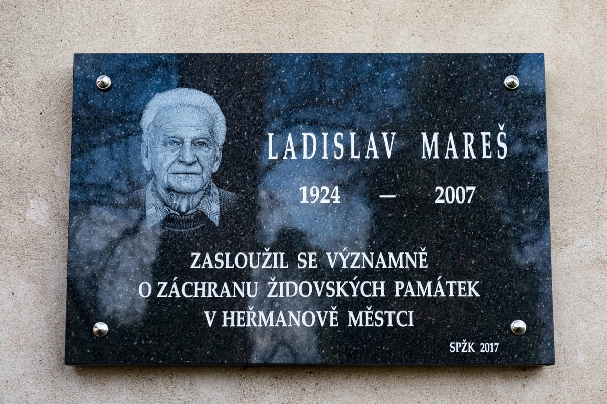 Through the efforts of Ladislav Mareš, the Synagogue and  Jewish Cemetery were restored. 