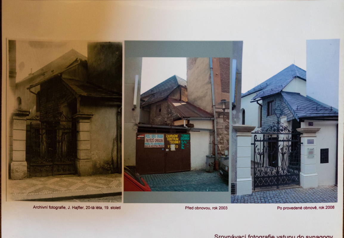 Comparative photos of entry