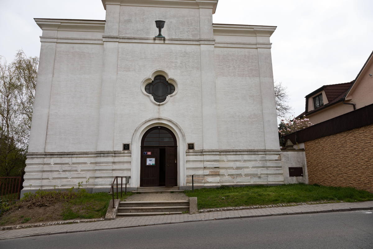 Now a Czech Brethren church. Star of David replaced by Chalice.