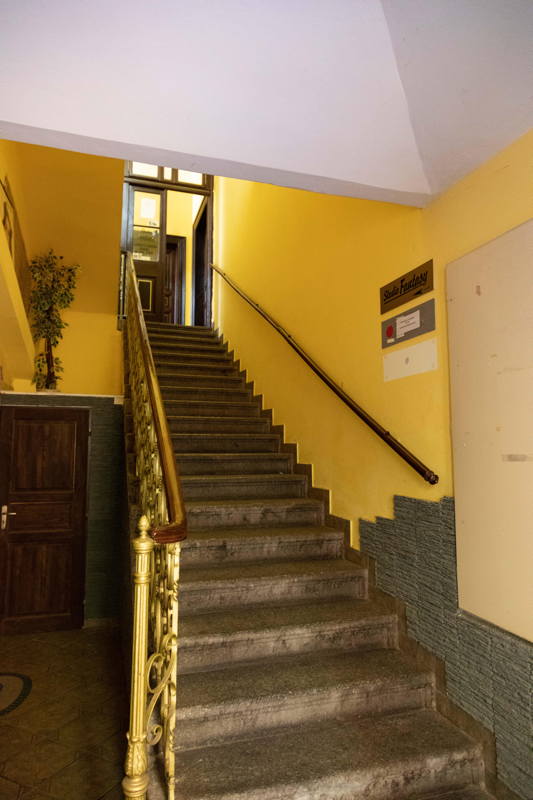 Original steps in apartment building