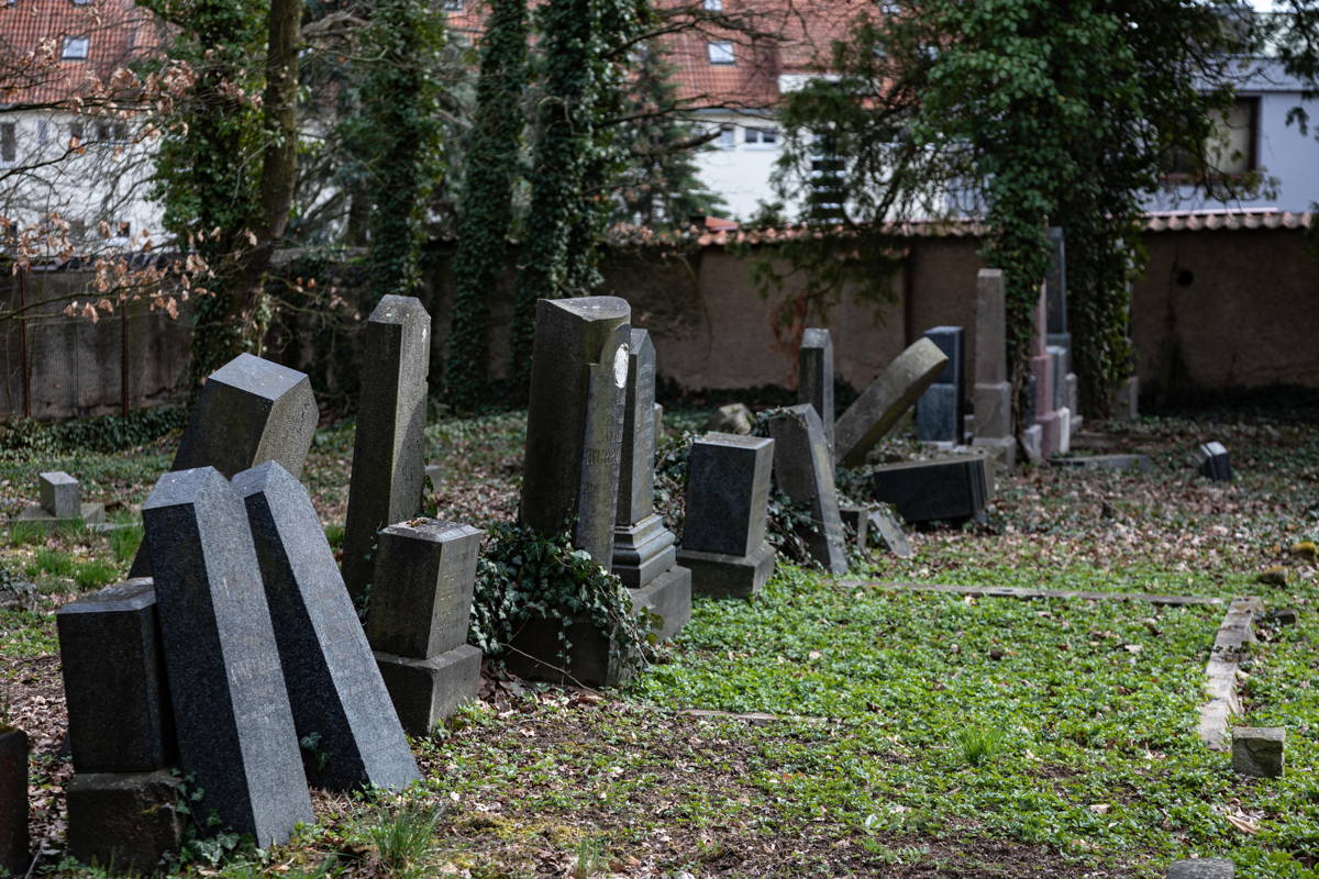 Gravestones in Jewish Cemetery