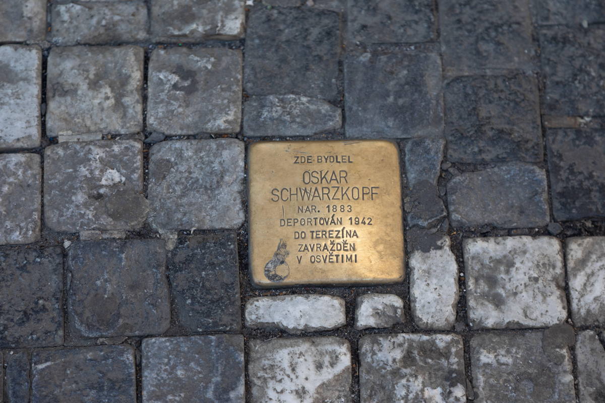 Stolpersteine commemorating Jewish victims of the Holocaust