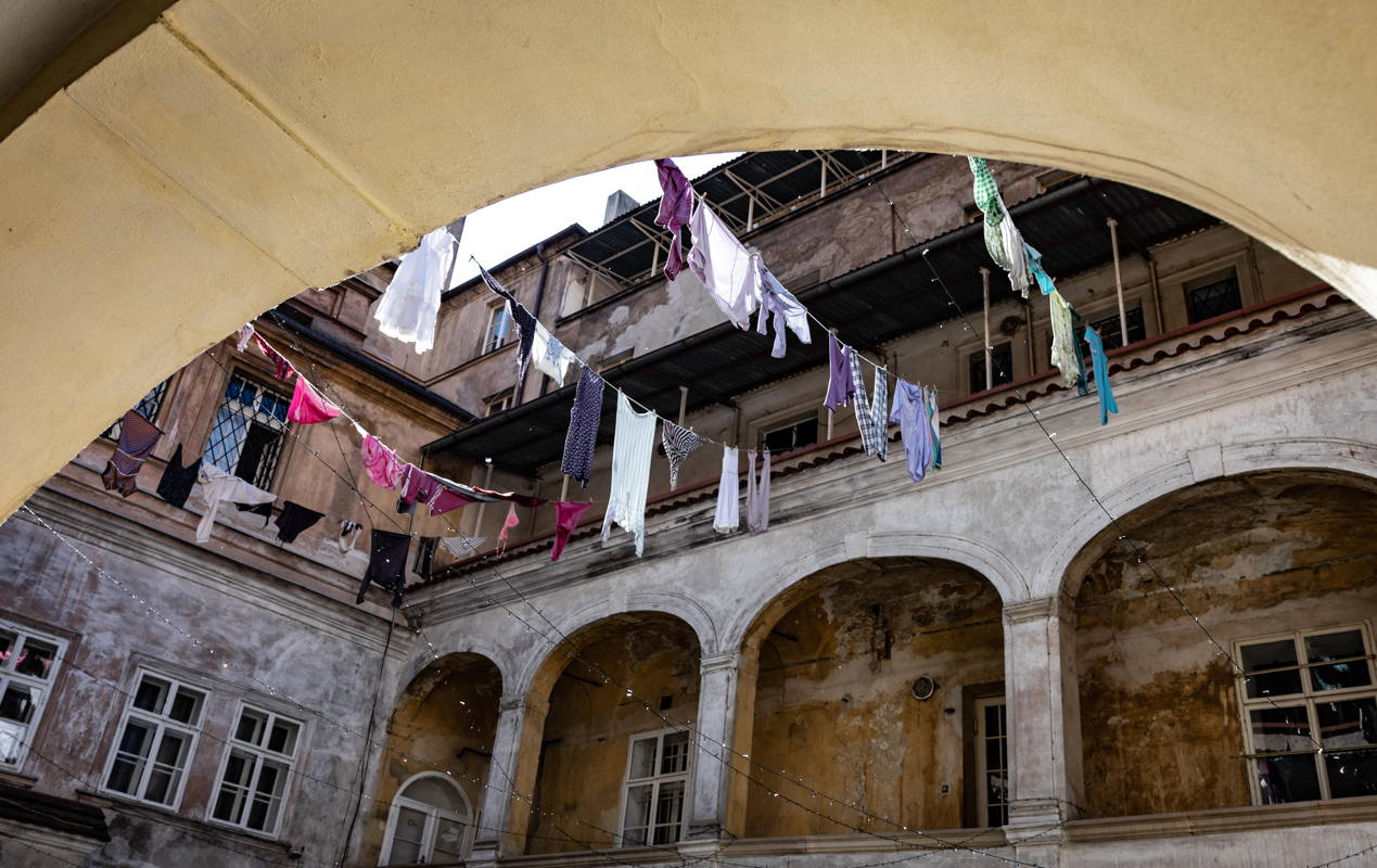 Courtyard of formerly Jewish apartments