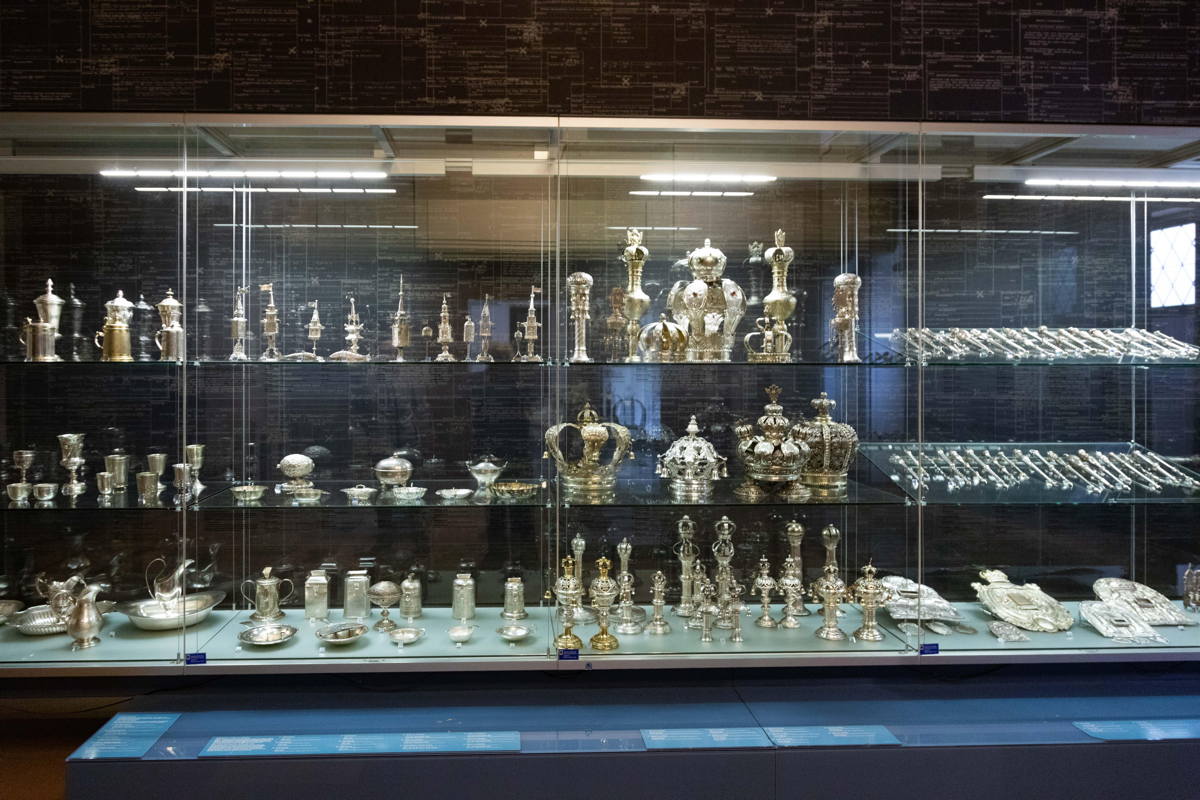 Synagogue was used as a hospital. Now a gallery for silver ritual objects