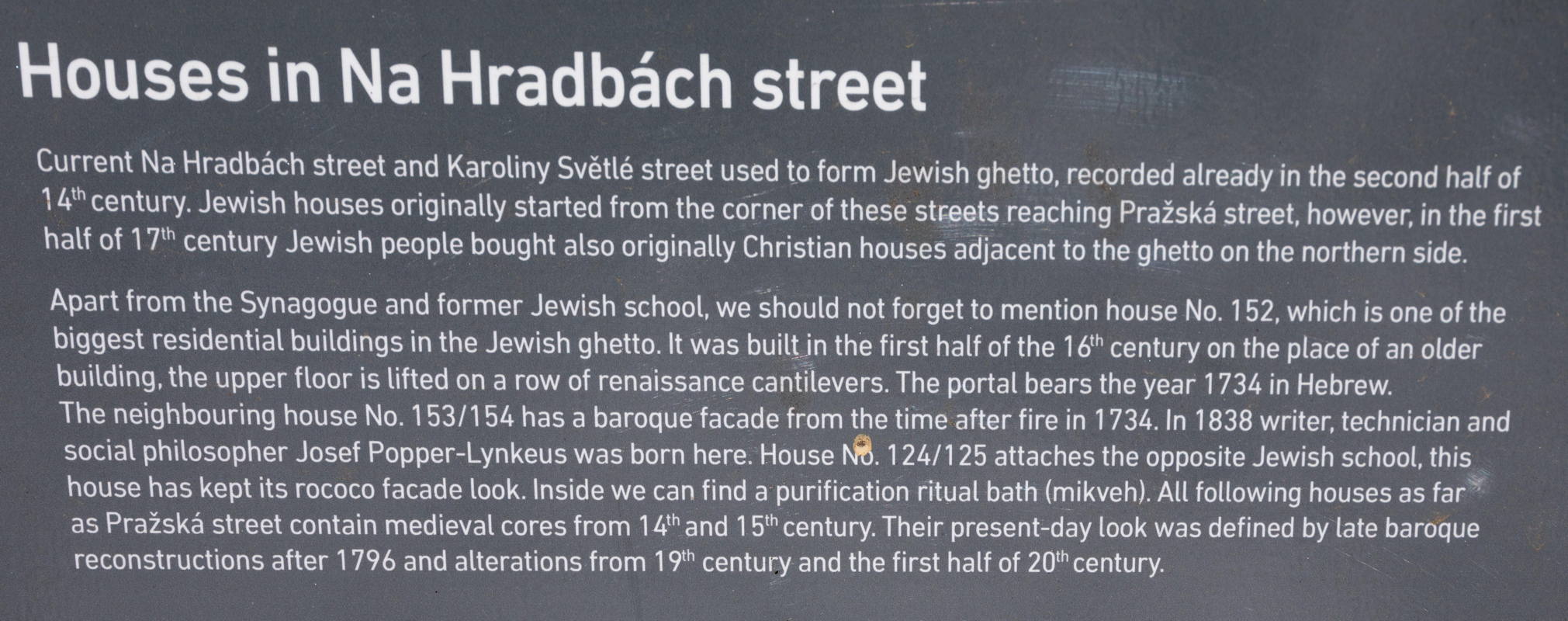 Description of the Jewish community