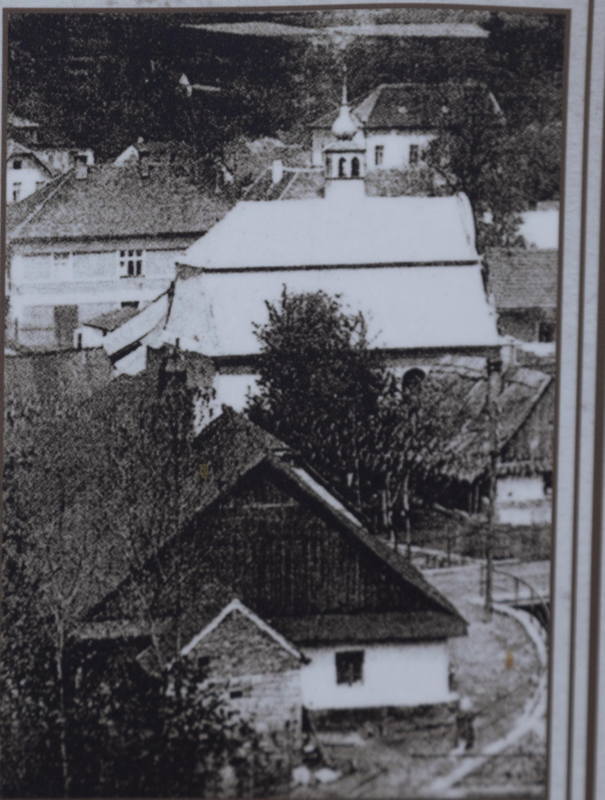 Archive photograph at memorial