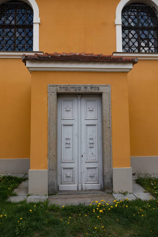 Notice roman numeral, indicating home of Jewish family