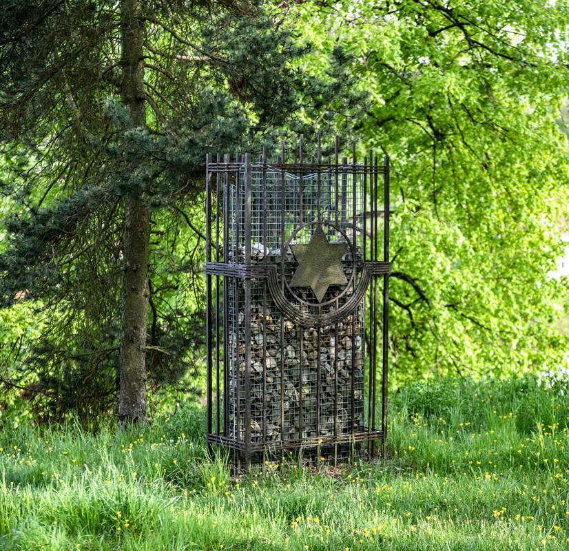 Profound memorial in a large park